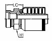 METRIC 24° CONE SEAT MALE LIGHT DUTY - CEL