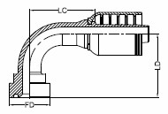 SUPERCAT FLANGE - 90°