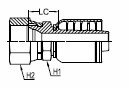 KOMATSU FEMALE SWIVEL