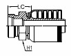 METRIC 24° CONE SEAT MALE LIGHT DUTY - CEL