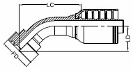 SUPERCAT FLANGE - 45°