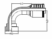 SUPERCAT FLANGE - 90°