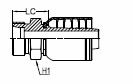 METRIC 24° CONE SEAT MALE HEAVY DUTY - CES