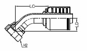 ORFS FEMALE SWIVEL - 45°1