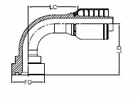 SUPERCAT FLANGE - 90°