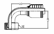 SWIVEL LIGHT DUTY - DKOL - 90°1