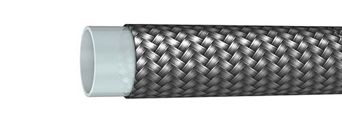 10-ft Length 2 hex Male Chemfluor 32WCS0303S6-120 Convoluted FEP-Lined Hose Assembly 10-ft Length 2 hex Male Chemfluor 32WCS0303S6-120 Convoluted FEP-Lined Hose Assembly