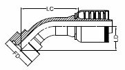 SUPERCAT FLANGE – 45° SUPERCAT FLANGE - 45°