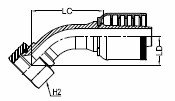 JIC 37° CONE SEAT FEMALE SWIVEL – 45°2 35011403