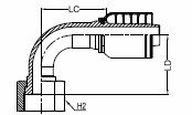 ORFS FEMALE SWIVEL – 90°2 35031902