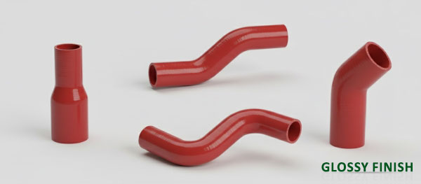 Silicone formed hose